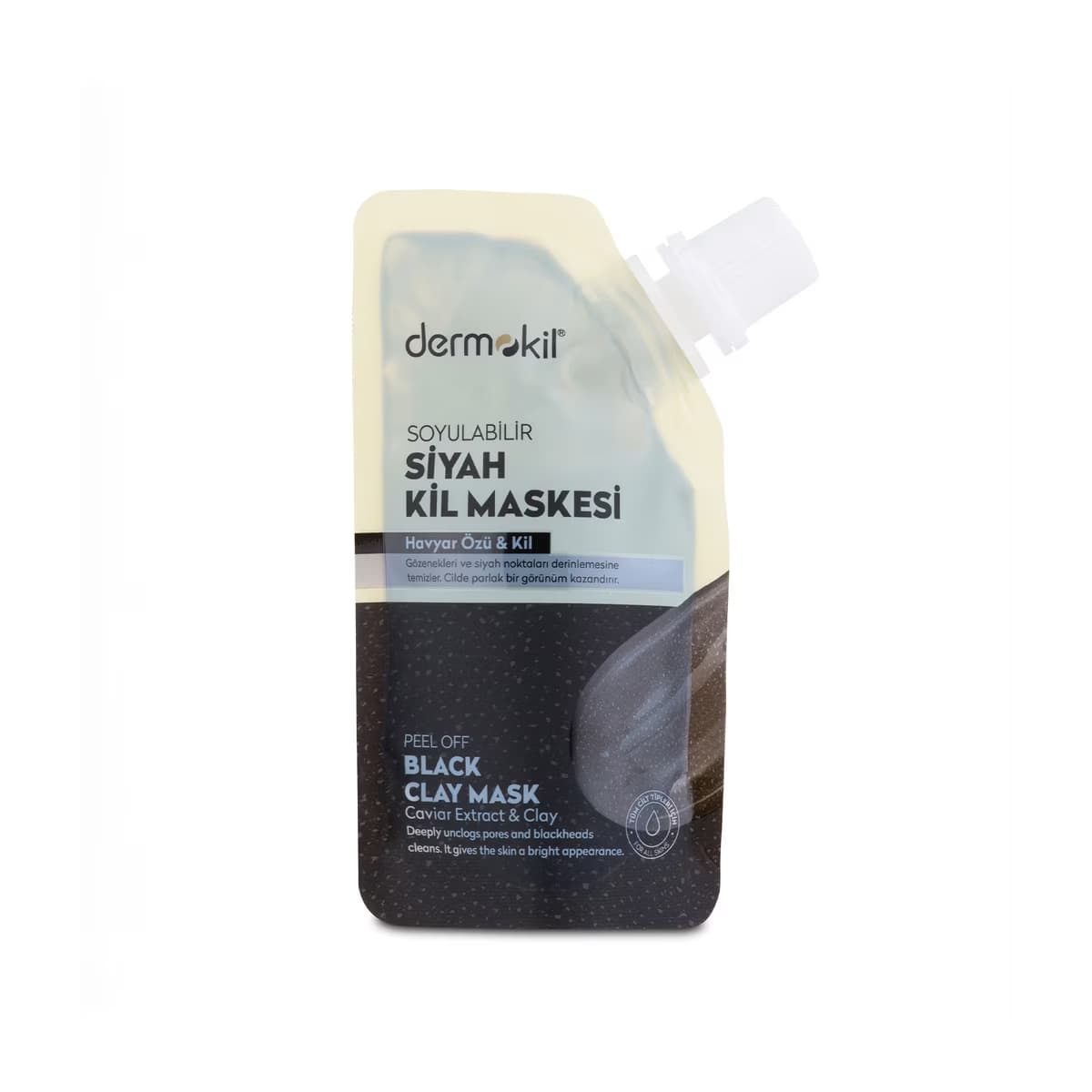 Dermokil Soyulabilir Siyah Kil Maskesi 50 ml - Gratis