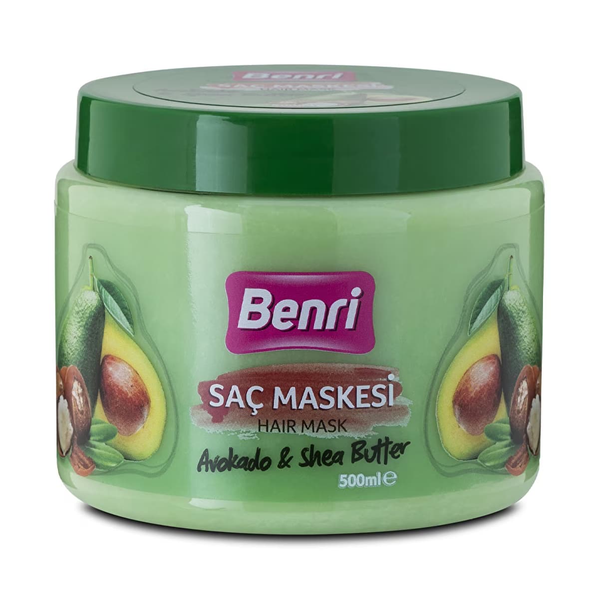 Benri Saç Maskesi Shea Butter & Avokado 500 ml - Gratis