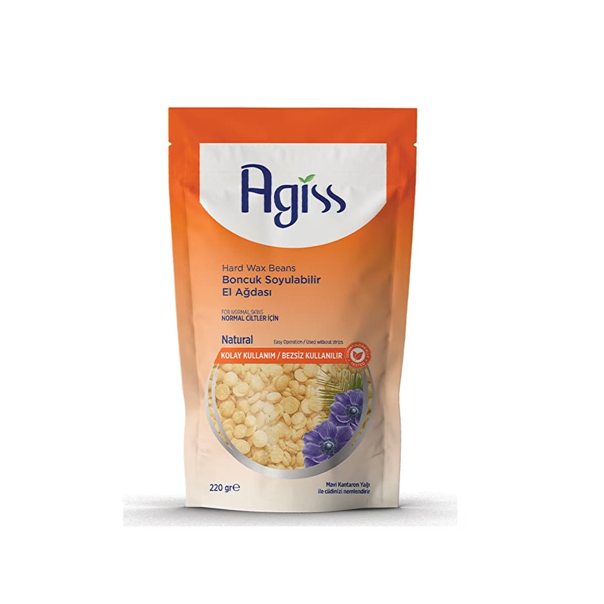 Agiss Boncuk Ağda Normal Ciltler İçin (Natural) 220 gr - Gratis