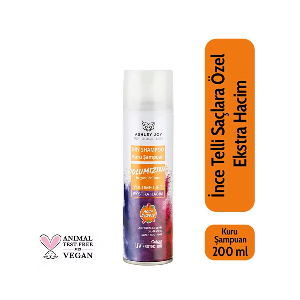 Ashley Joy Kuru Şampuan Volumizing Aqua Bubble 200 ml - Gratis