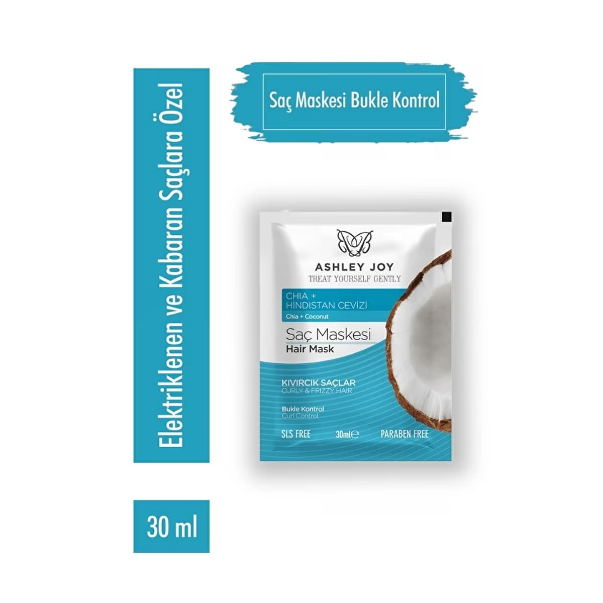 Ashley Joy Saç Maskesi Bukle Kontrol 30 ml - Gratis