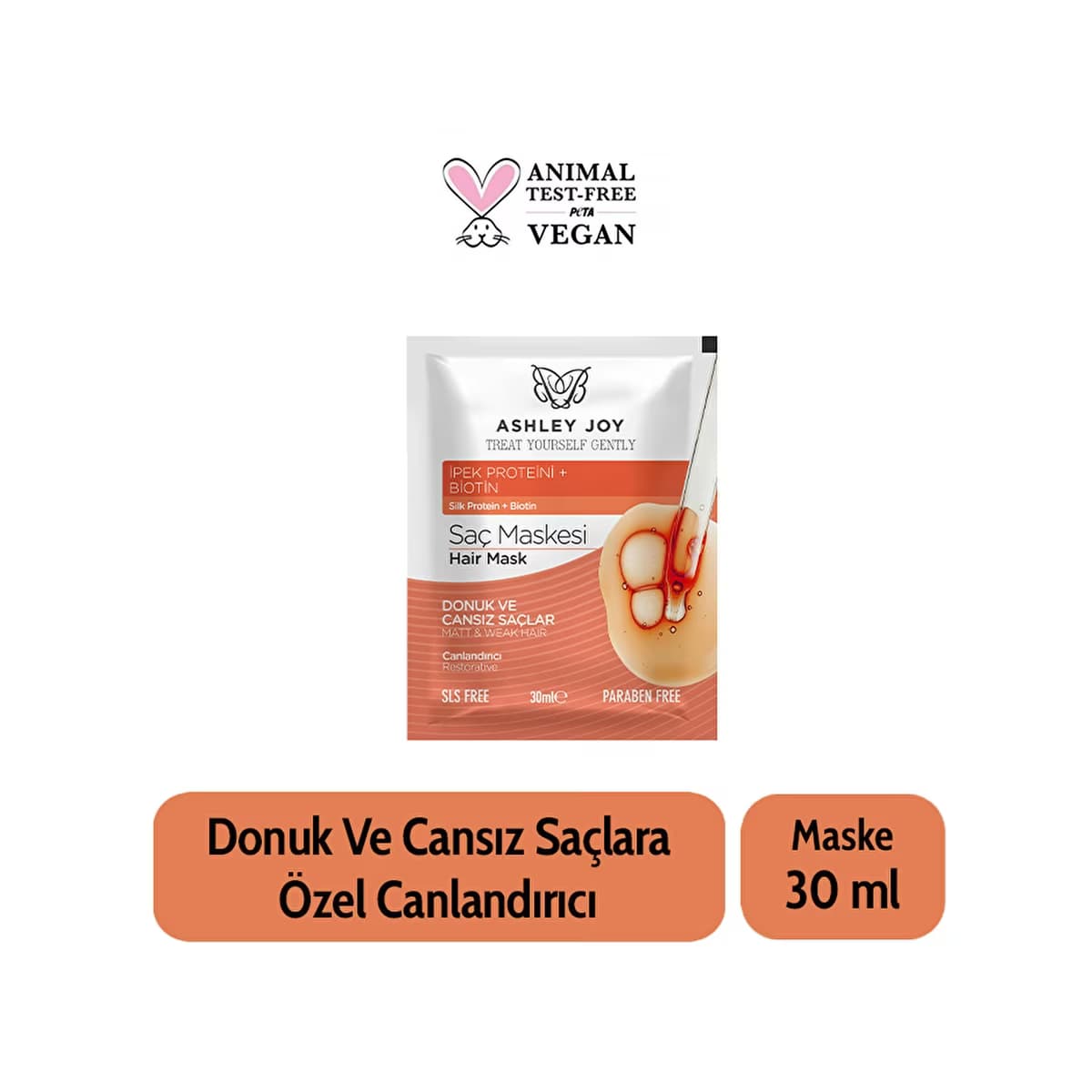Ashley Joy Saç Maskesi Canlandırıcı 30 ml - Gratis