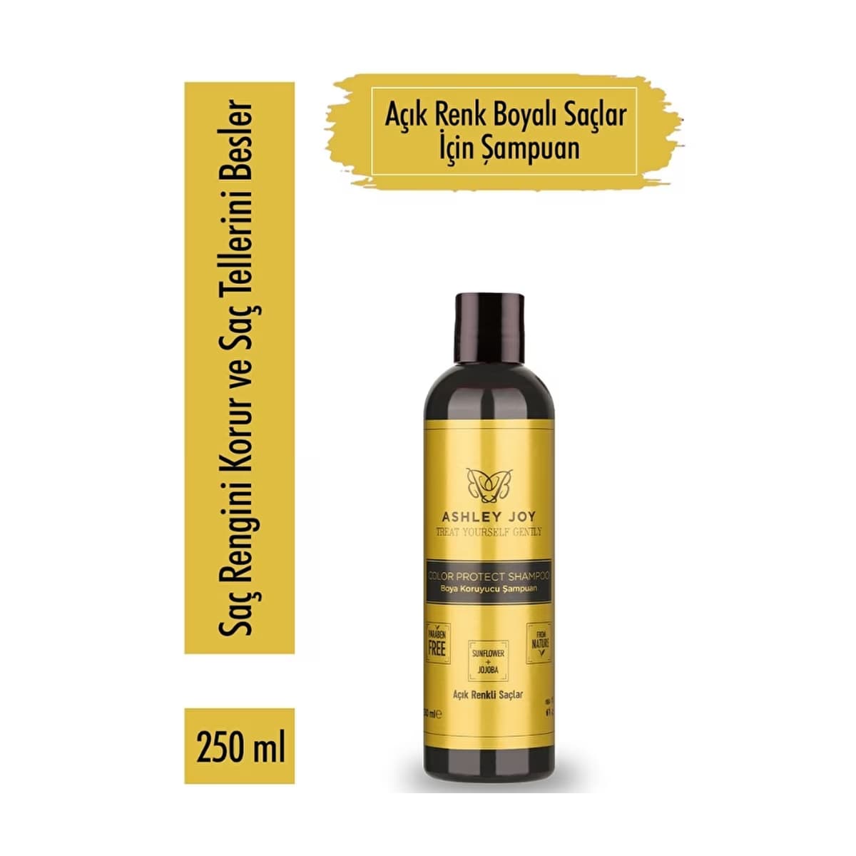 Ashley Joy Açık Renkler Boyalı Saçlar İçin Şampuan 250 ml - Gratis