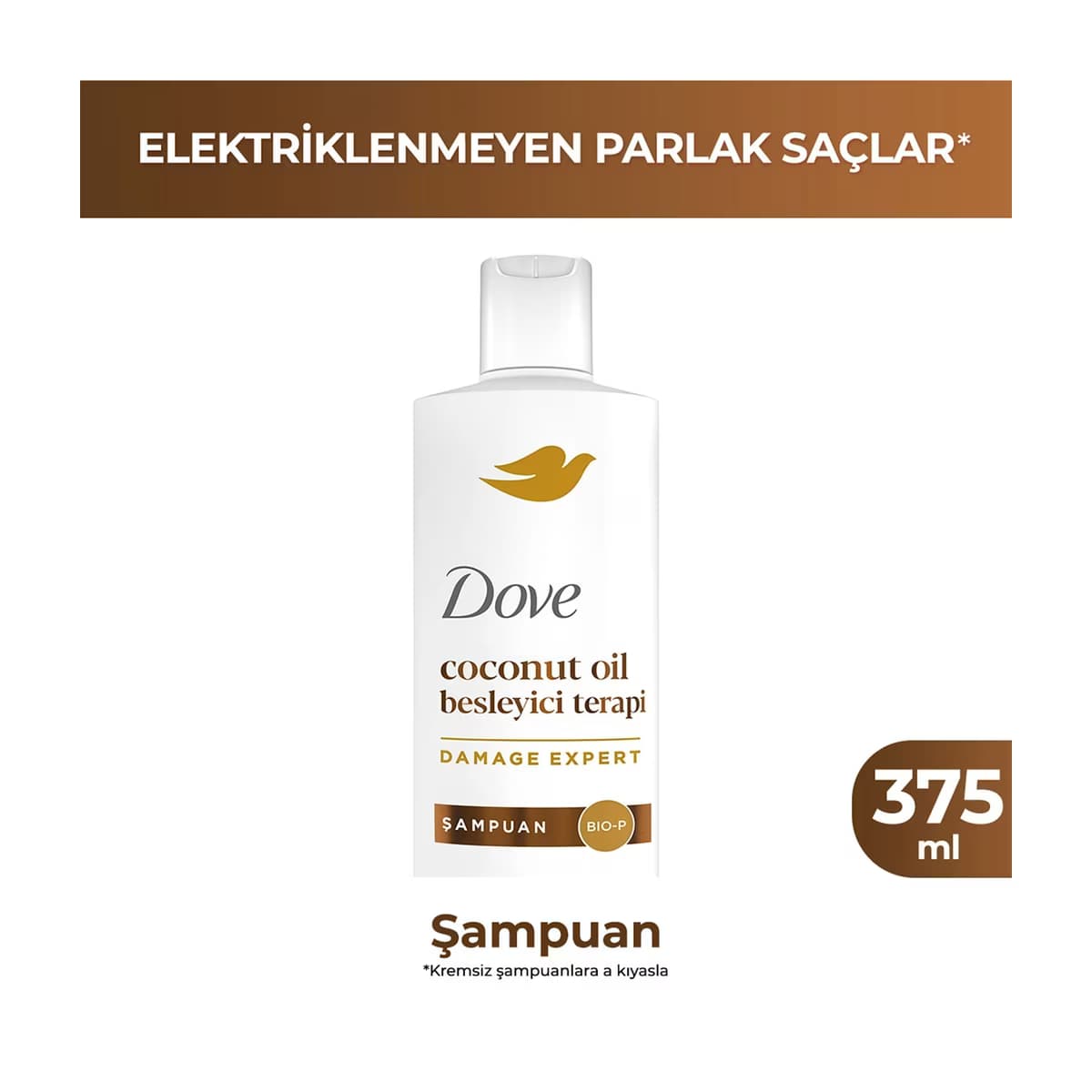 Dove Coconut Oil Besleyici Terapi Şampuan 375 ml - Gratis