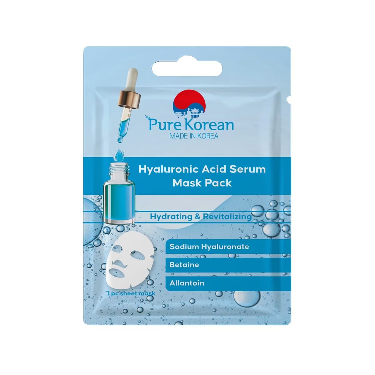 Pure Korean Hyaluronic Acid Serum Yüz Maskesi - Gratis