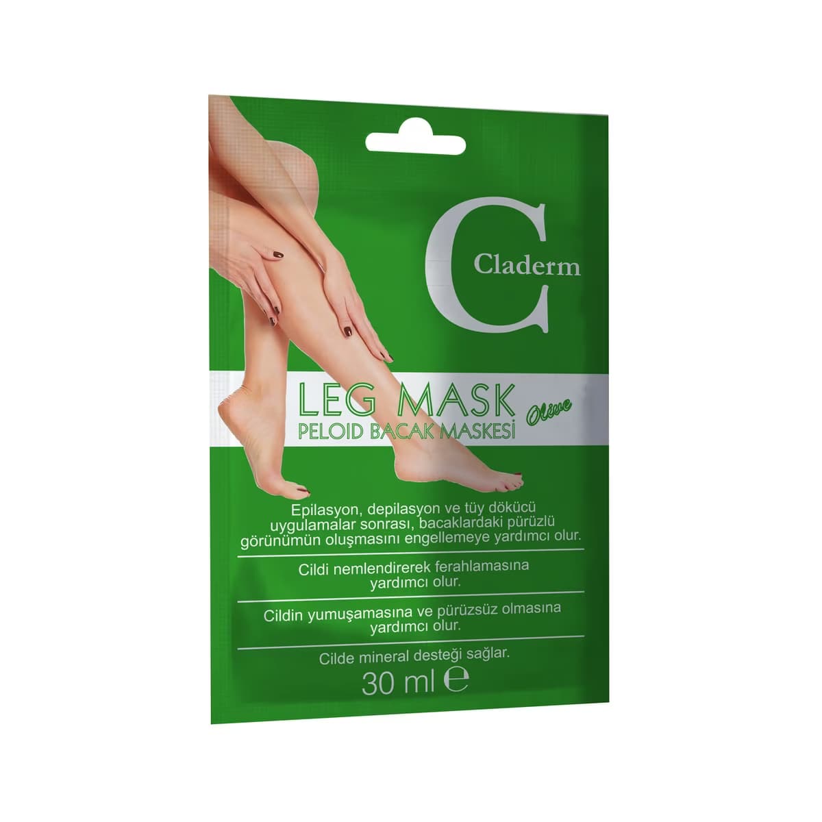 Claderm Kil Olive Bacak Maskesi 30 ml - Gratis