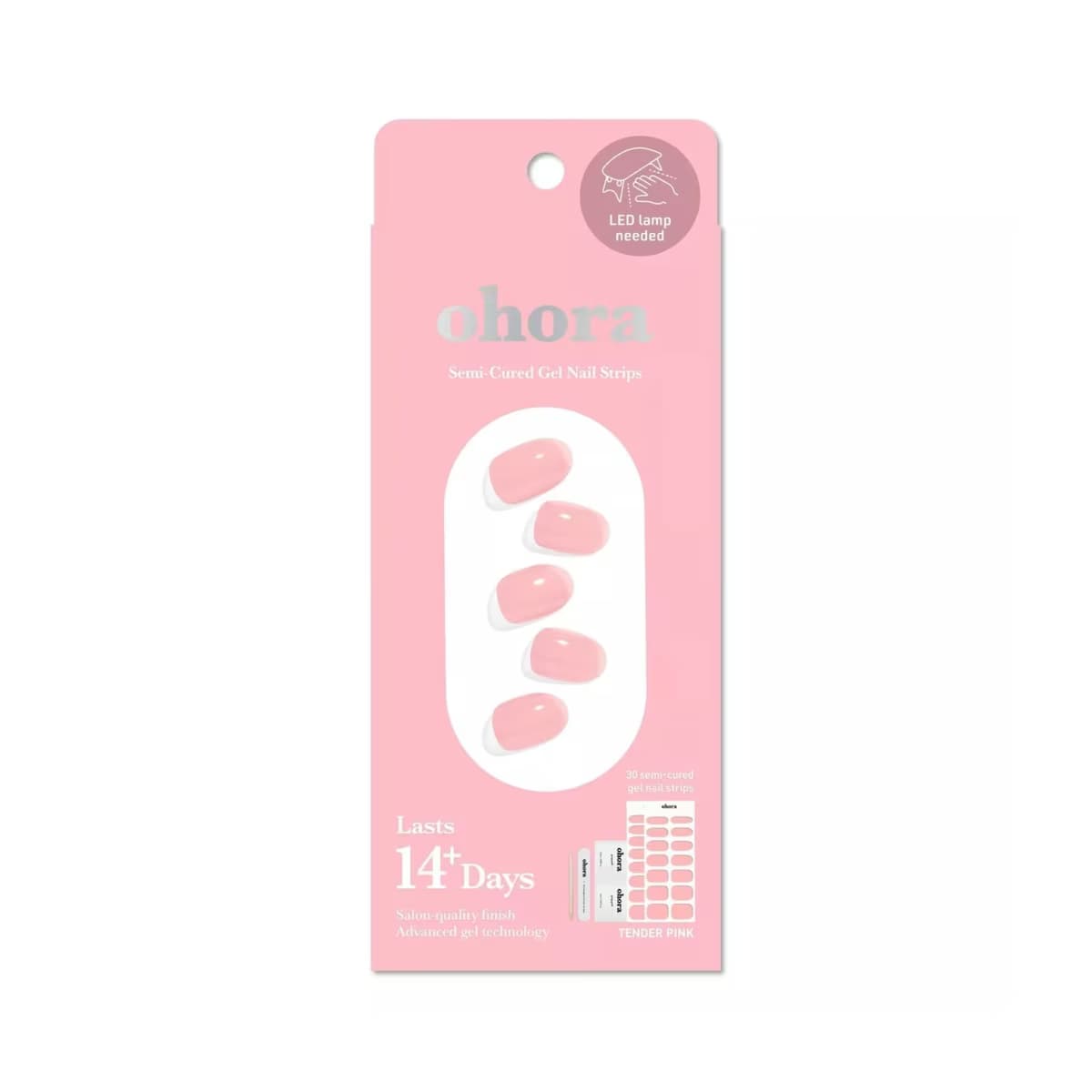 Ohora Starter Kit Tender Pink Jel Tırnak Seti 30'lu - Gratis