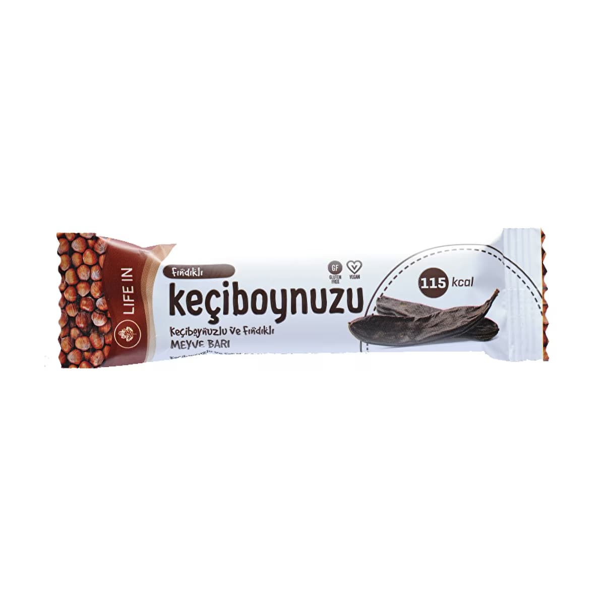 Life In Keçiboynuzlu Fındıklı Meyve Bar 35 gr - Gratis
