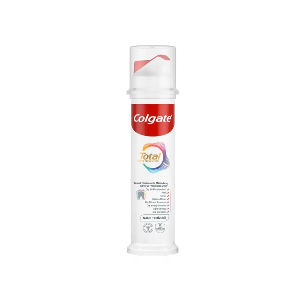 Colgate Total Clean Mint Pump Diş Macunu 100 ml - Gratis