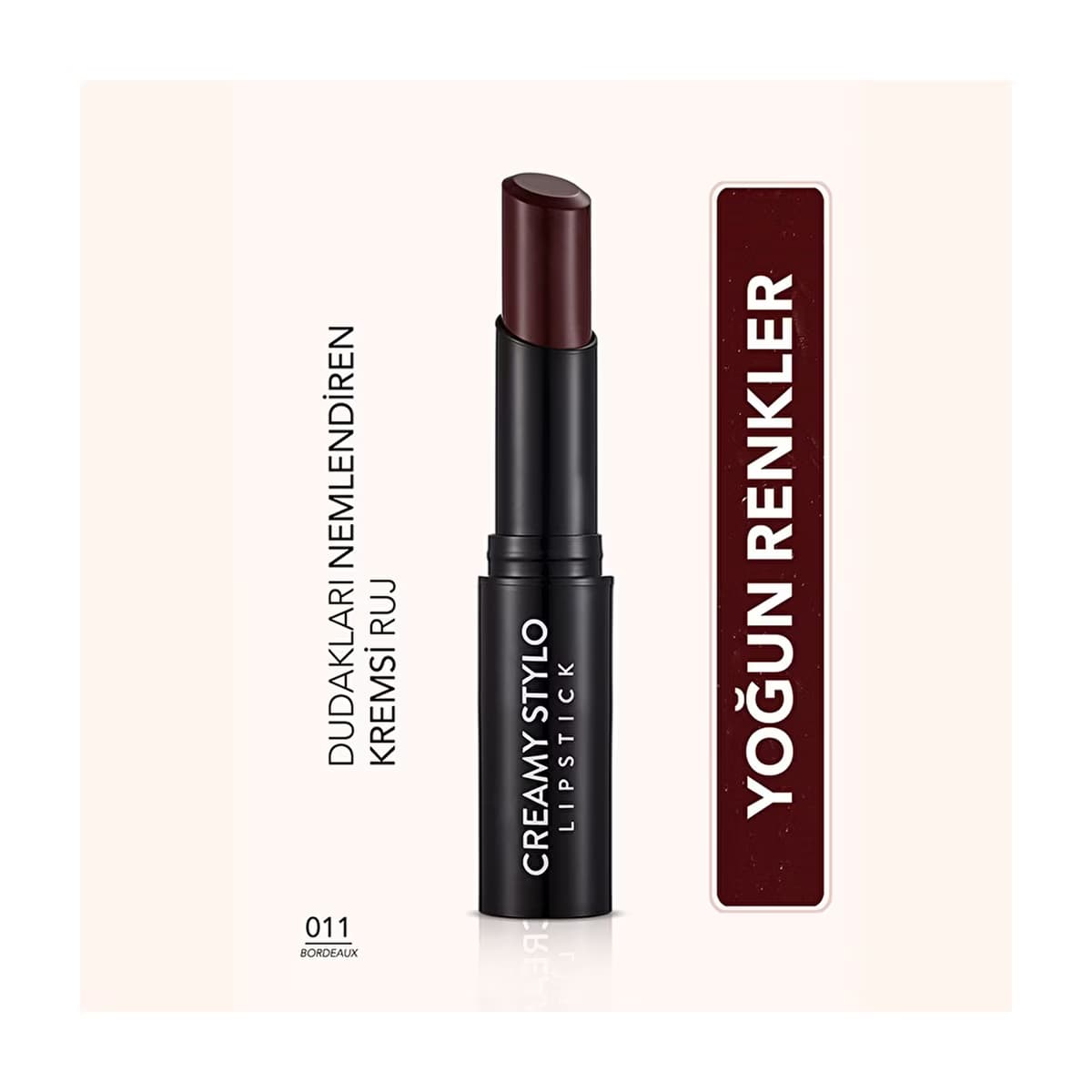 Flormar Creamy Stylo Nemlendirici Etkili Ruj 011 Bordeaux - Gratis