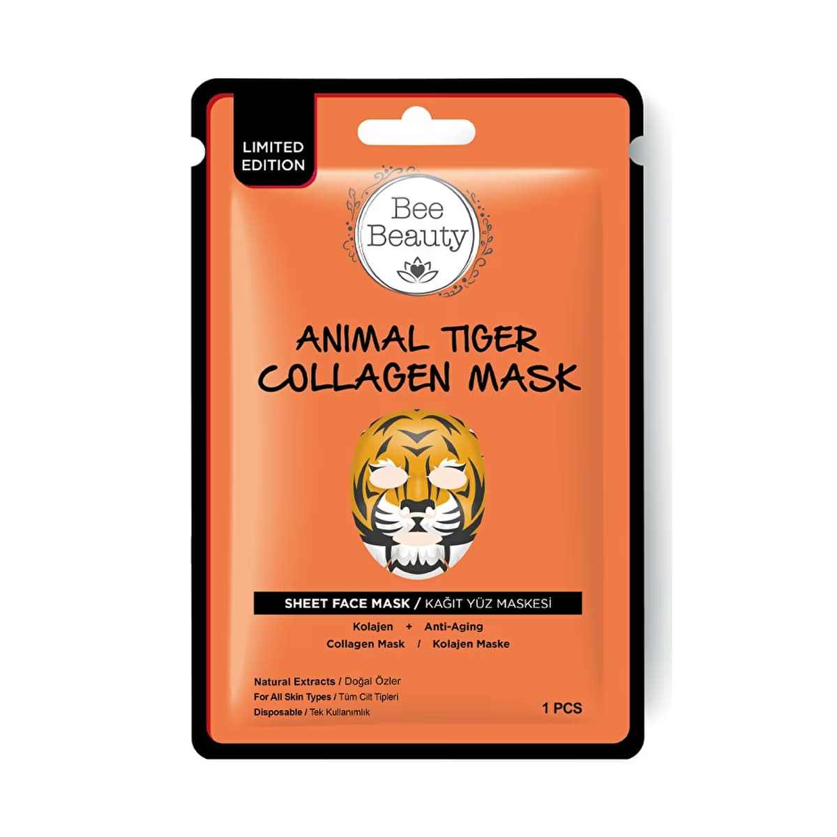 Bee Beauty Tiger Kağıt Maske 25 gr - Gratis