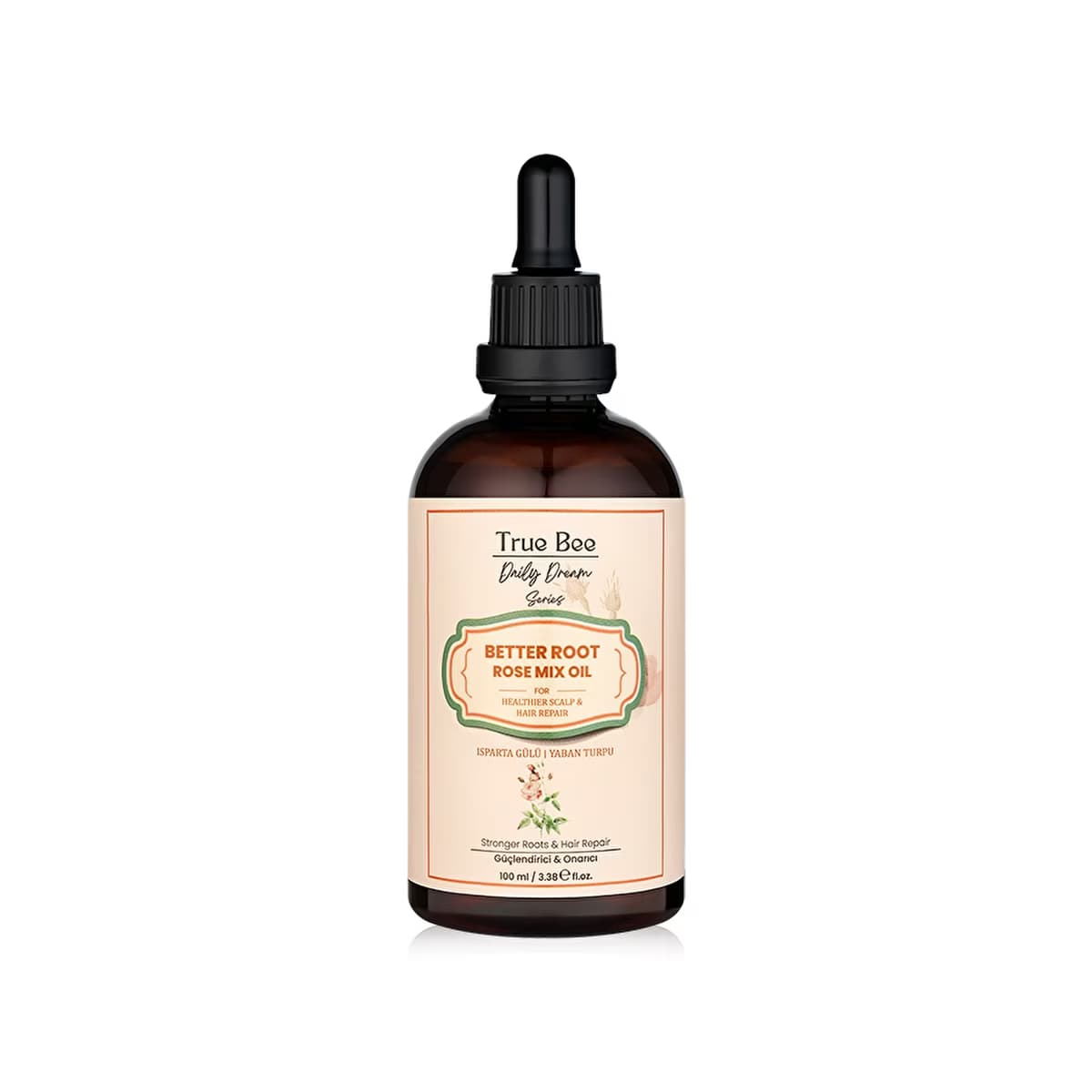True Bee Daily Dream Rose Oil Yaban Turpu İle Güçlendirilmiş Gül Yağı 100 ml - Gratis