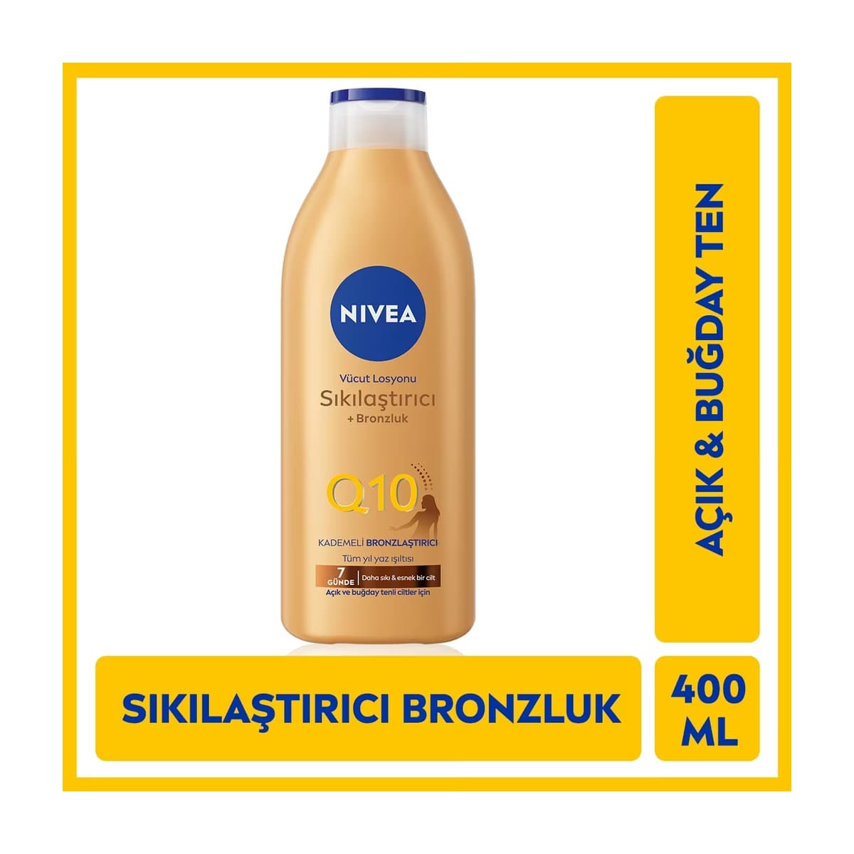 Nivea Q10 Sıkılaştırıcı Bronzlaştırıcı Vücut Losyonu 400 ml - Gratis