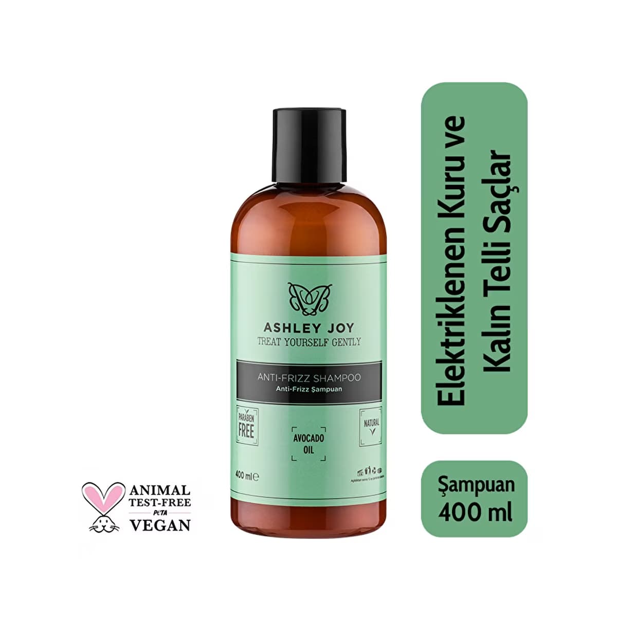 Ashley Joy Elektriklenme Karşıtı Şampuan 400 ml - Gratis