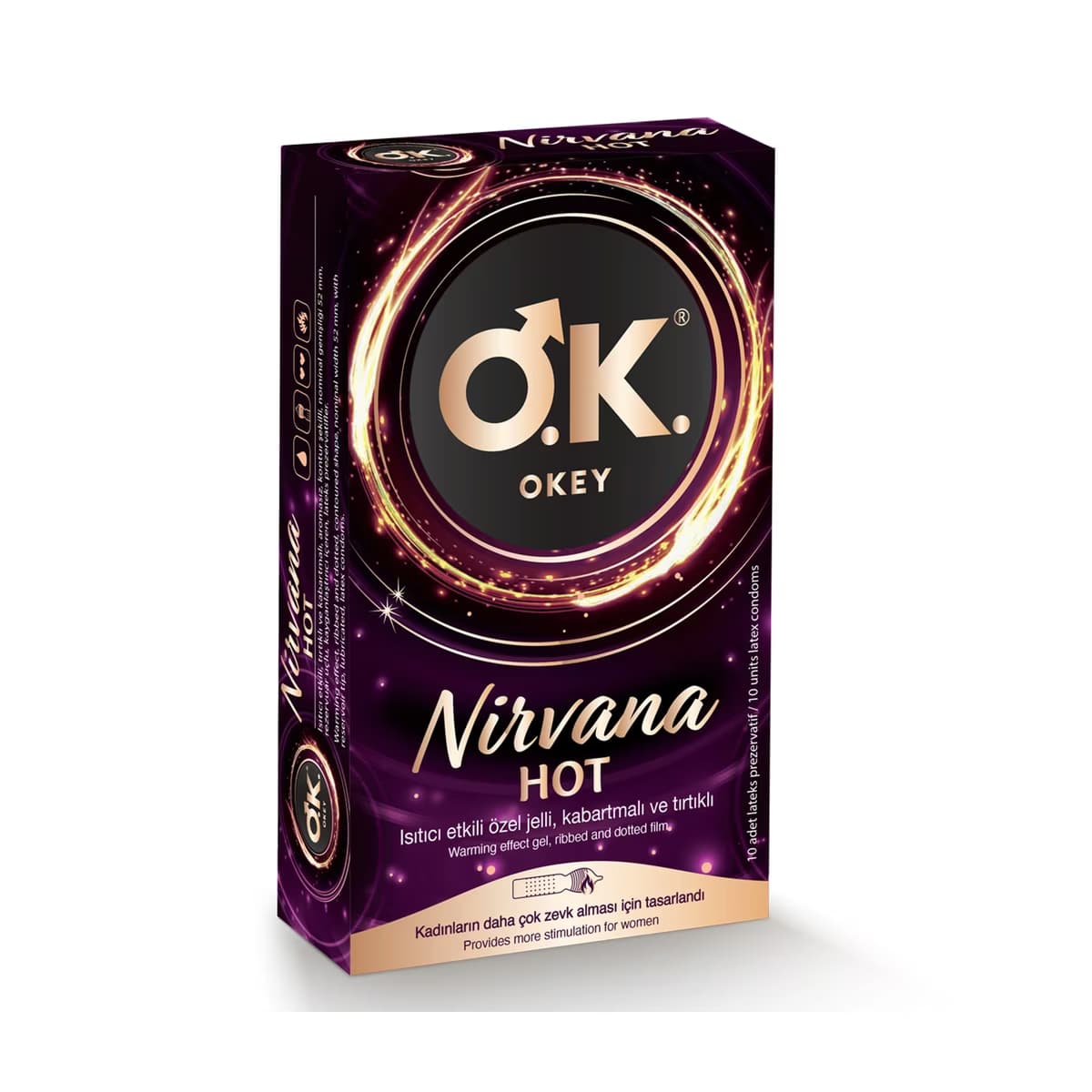 Okey Nirvana Hot Prezervatif 10'lu - Gratis