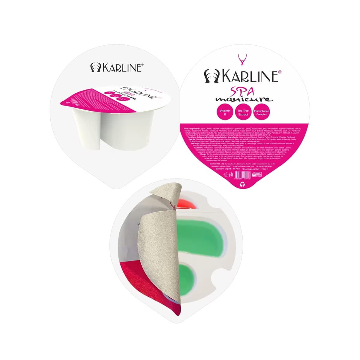Karline SPA Manikür Sıvı Temizleyici 60 ml (Tek Kullanımlık) - Gratis