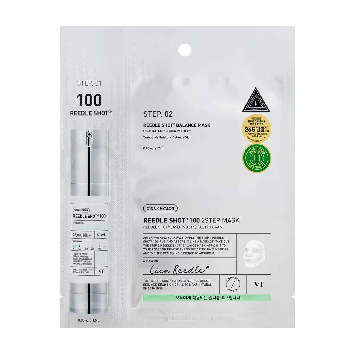 VT Cosmetics Reedle Shot 100 2 Aşamalı Kağıt Maske - Gratis
