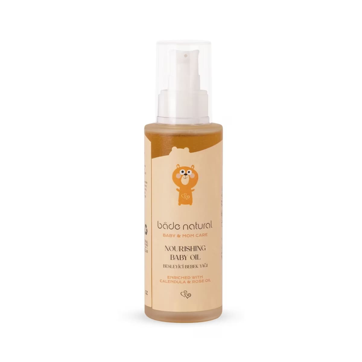 Bade Natural Besleyici ve Rahatlatıcı %100 Doğal Bebek Masaj Yağı 100 ml - Gratis