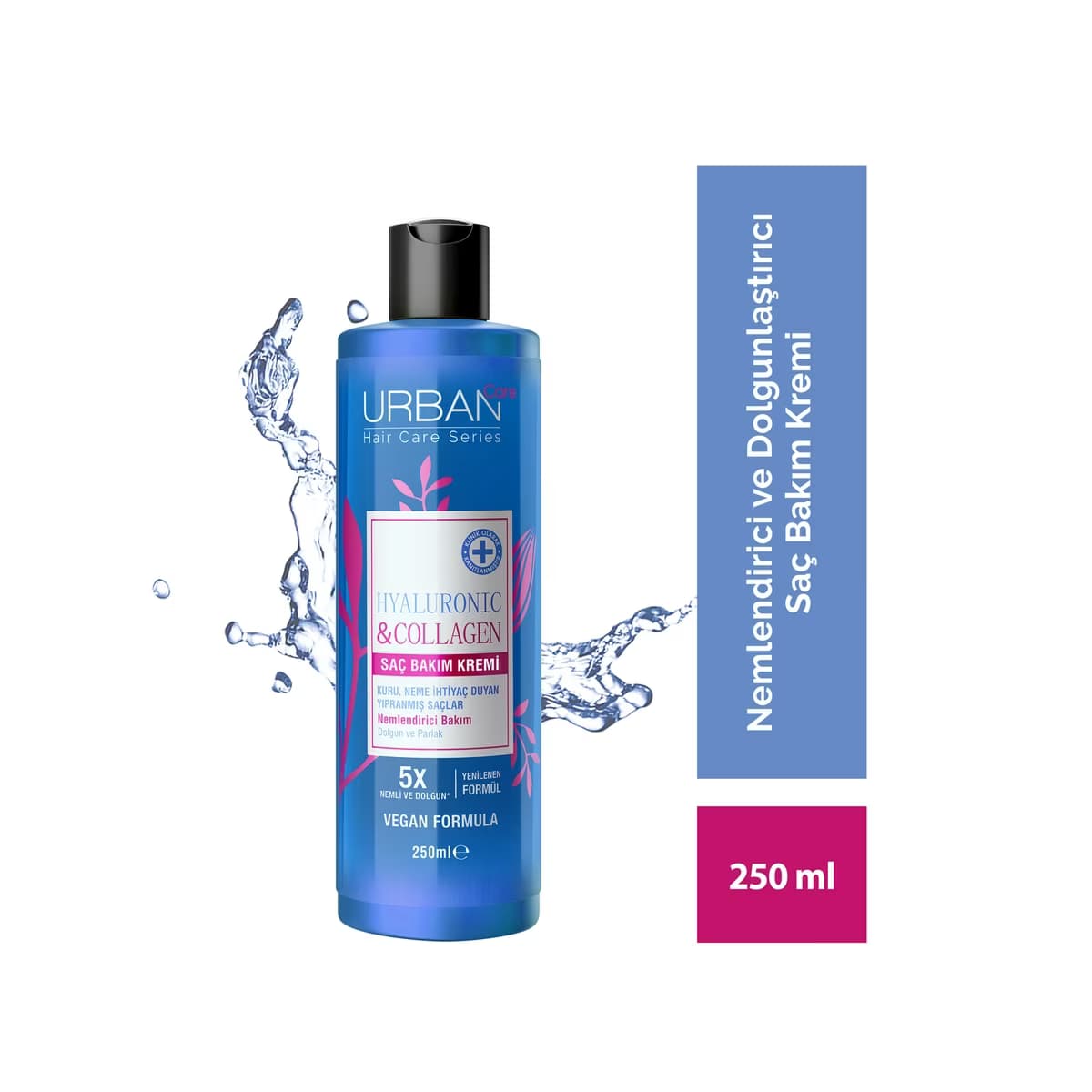 Urban Care Hyaluronic & Collagen Nemlendirici ve Dolgunlaştırıcı Saç Bakım Kremi 250 ml - Gratis