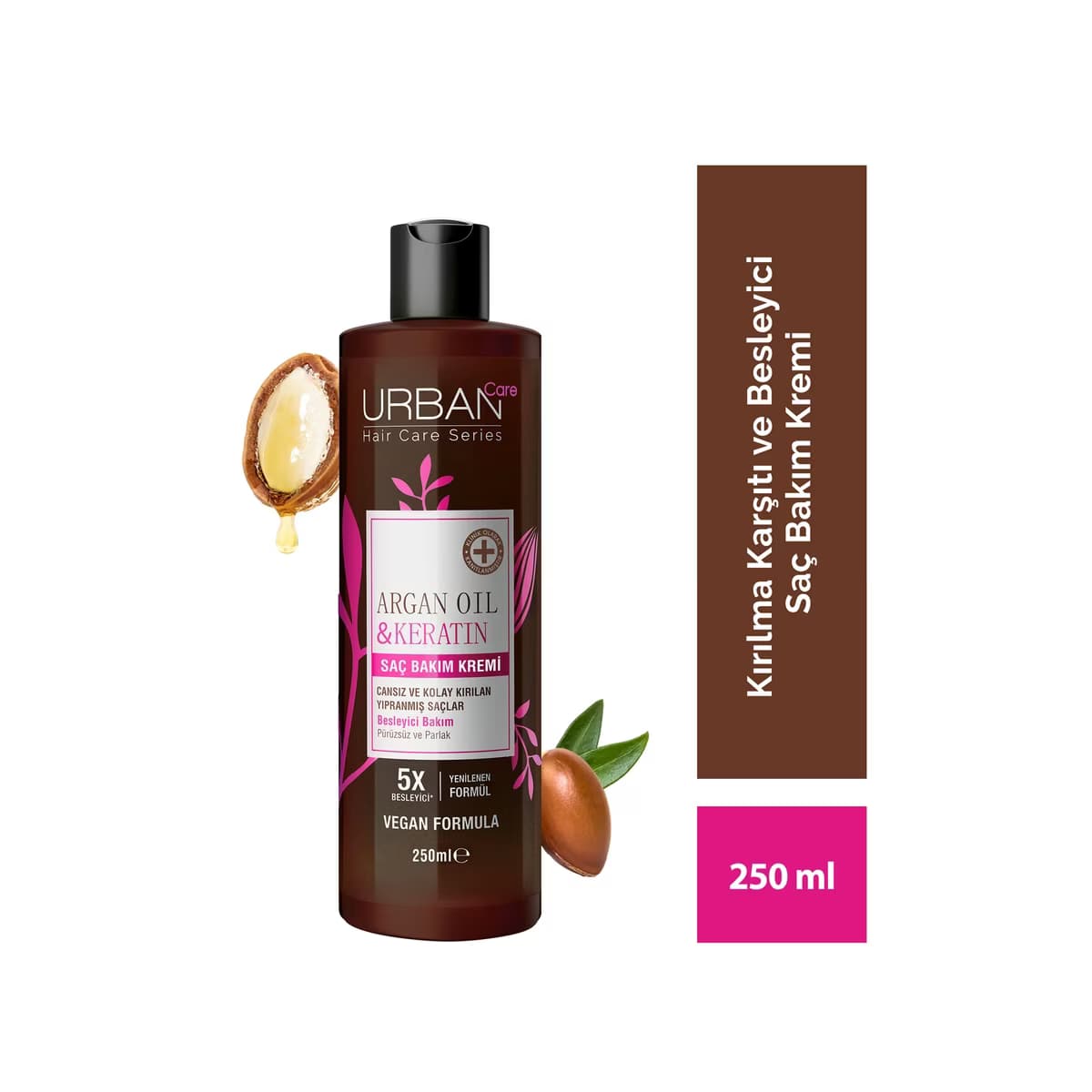 Urban Care Argan Oil & Keratin Kırılma Karşıtı ve Besleyici Saç Bakım Kremi 250 ml - Gratis