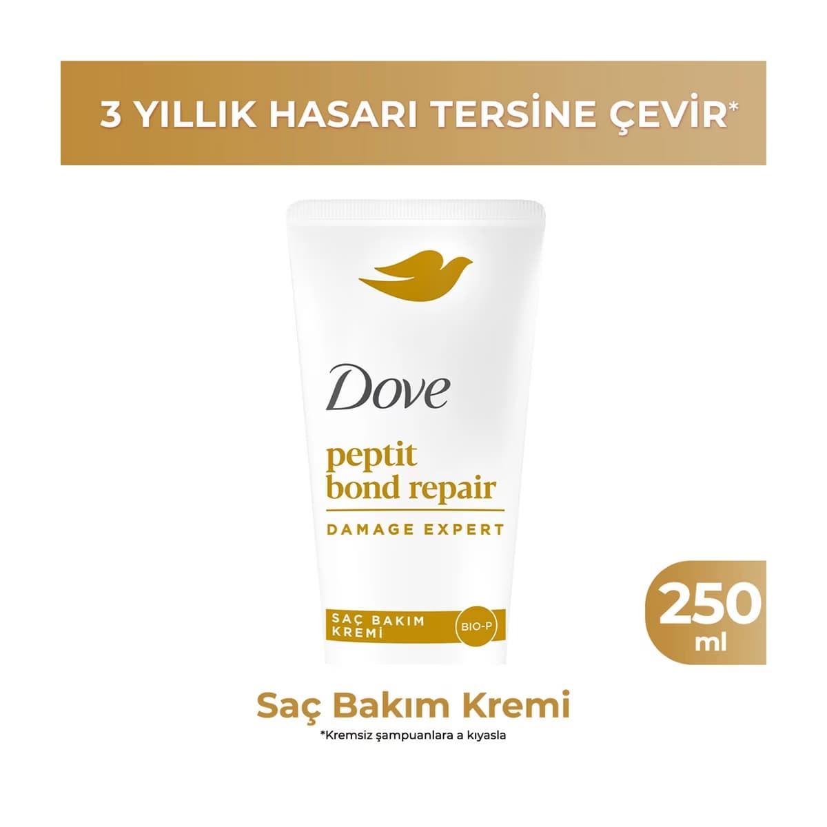 Dove Peptit Bond Repair Kurtarıcı Onarıcı Saç Bakım Kremi 250 ml - Gratis