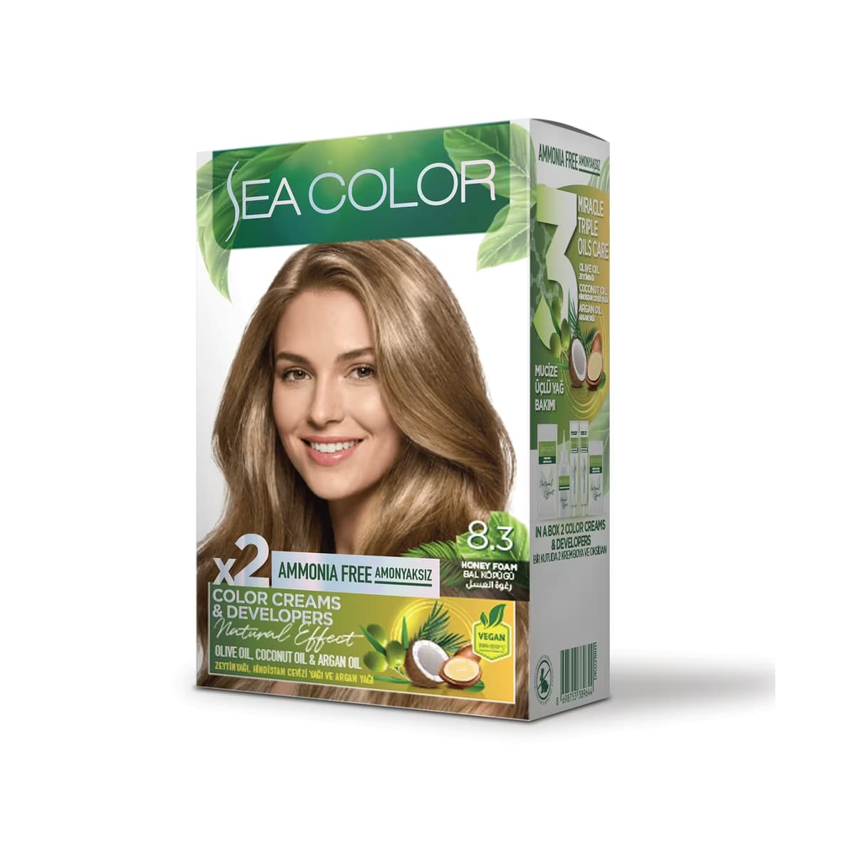 Sea Color Amonyaksız Saç Boyası 8.3 Bal Köpüğü - Gratis