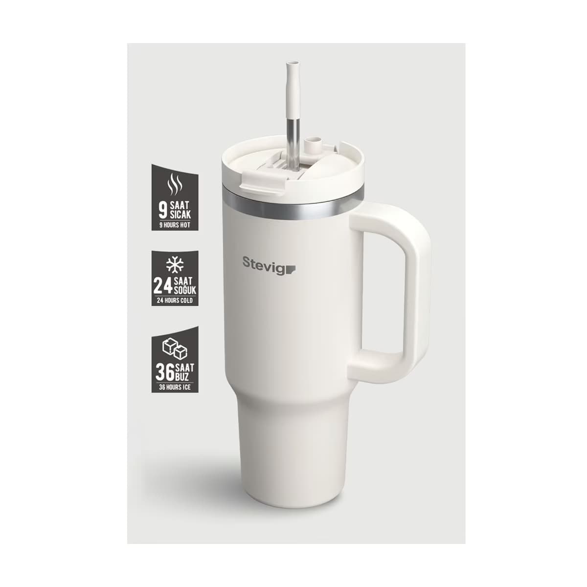Stevig 2 Moods Termos 900 ml ST-242 White Sand - Gratis