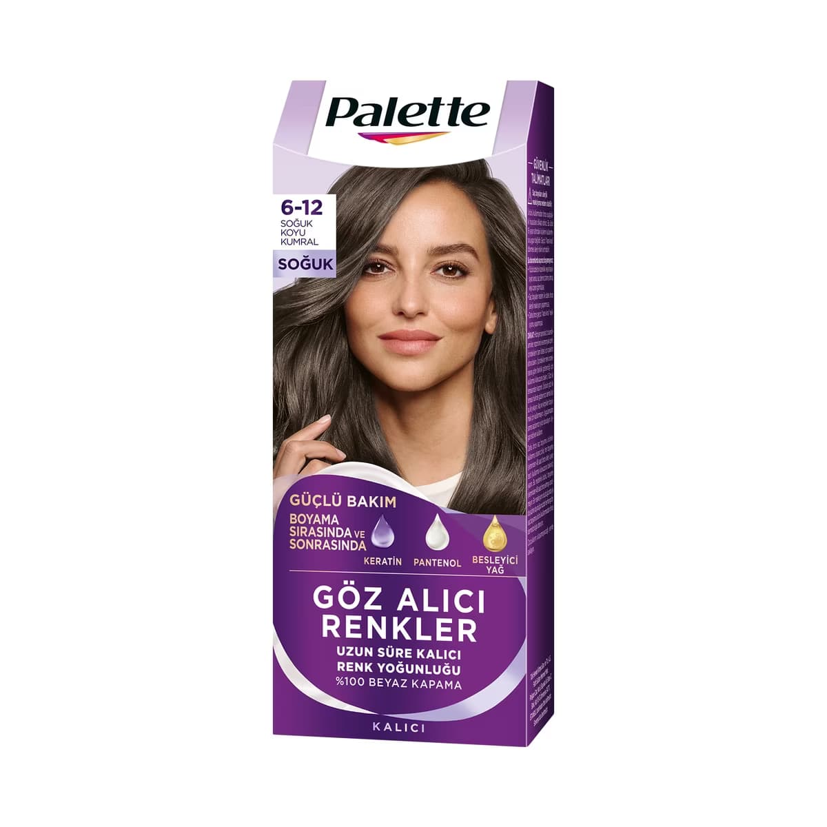Palette Göz Alıcı Renkler Saç Boyası 6-12 Soğuk Koyu Kumral - Gratis