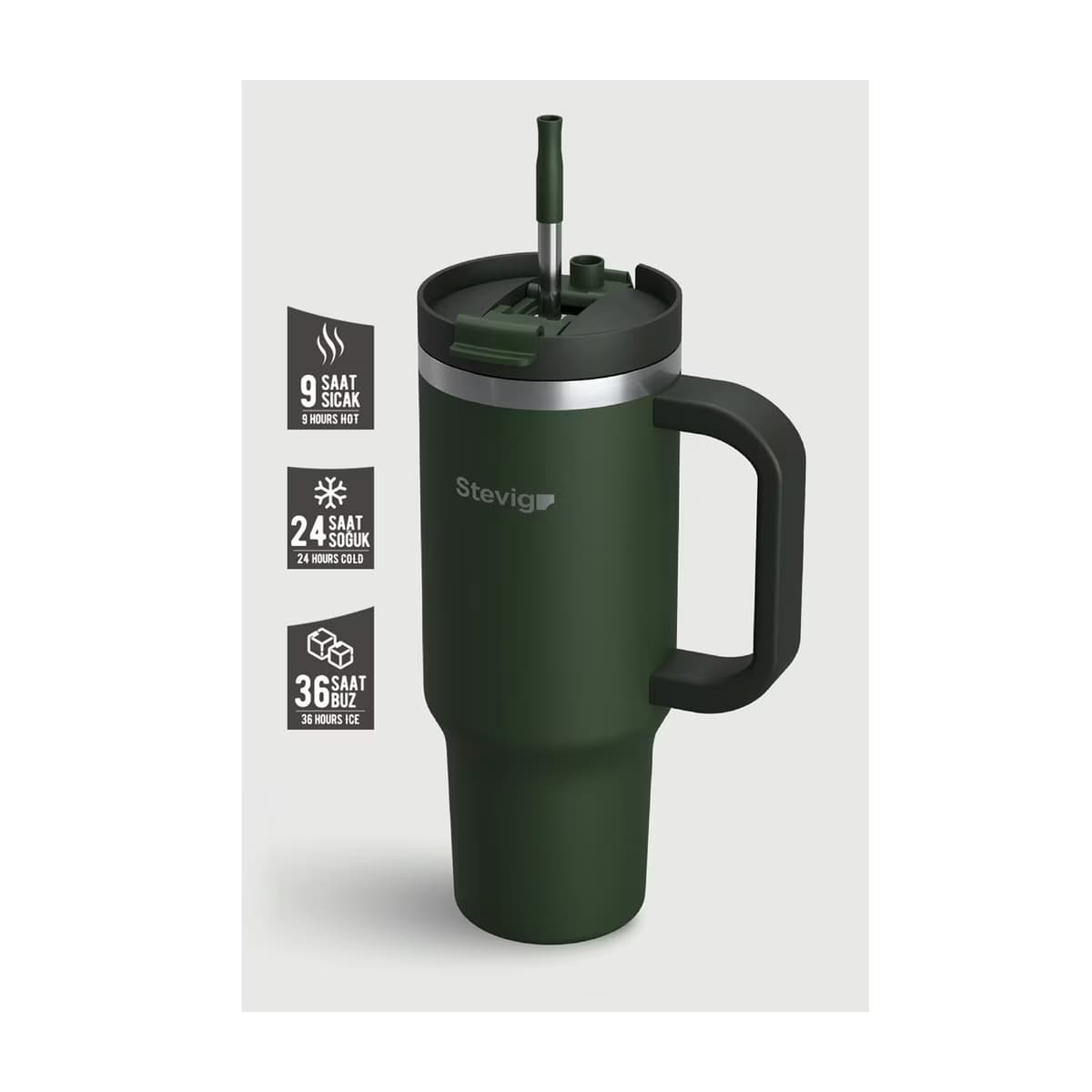 Stevig 2 Moods Termos 900 ml ST-237 Green - Gratis