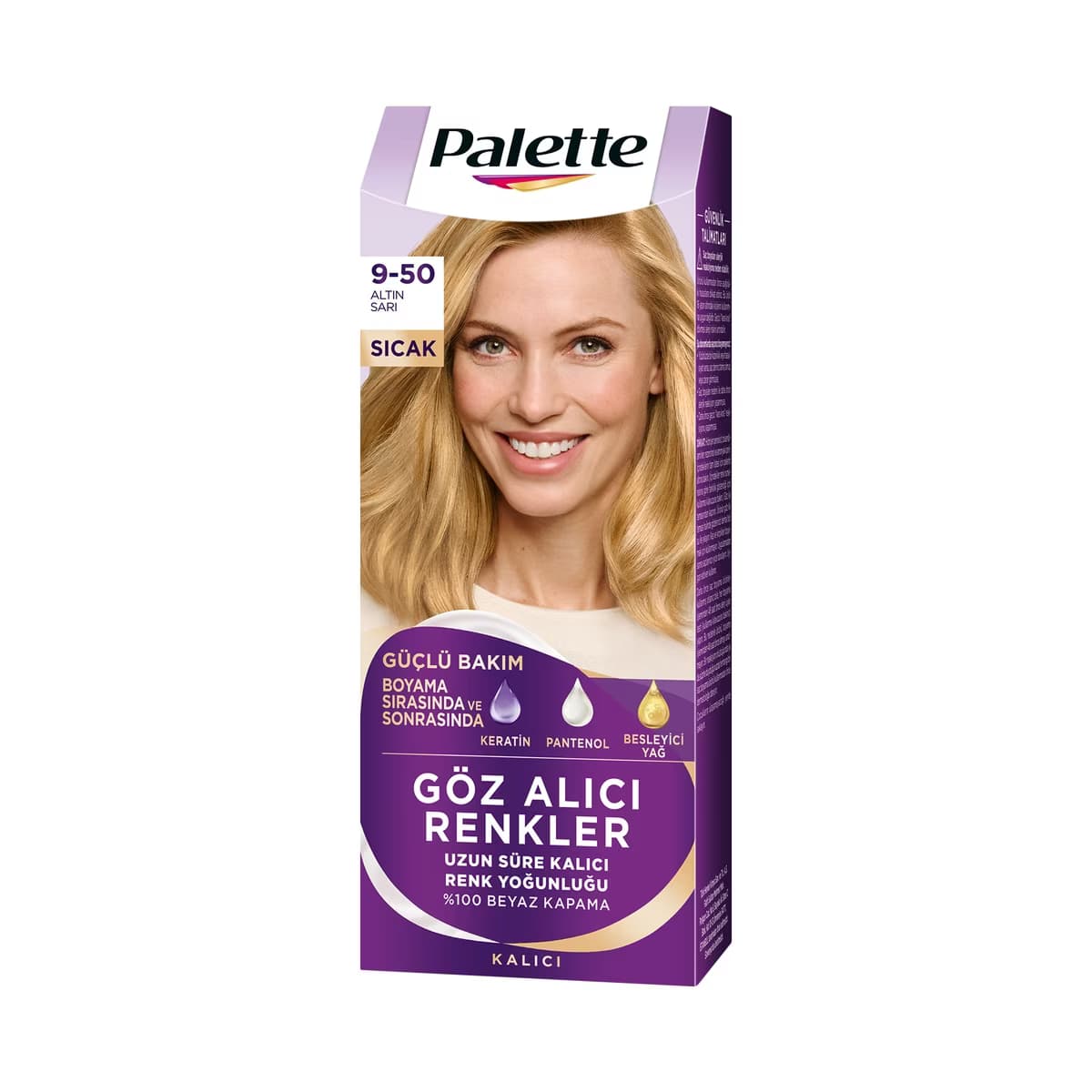 Palette Göz Alıcı Renkler Saç Boyası 9-50 Altın Sarı - Gratis