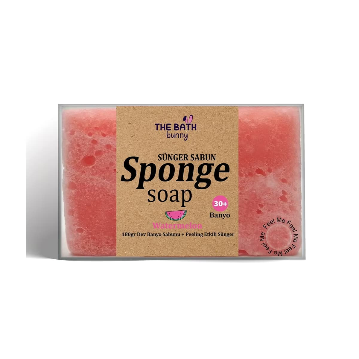 The Bath Bunny Süngerli Dev Banyo Sabunu Karpuz 180 gr - Gratis