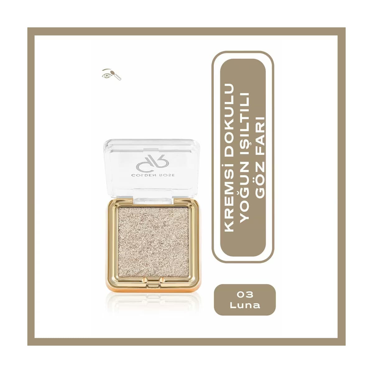 Golden Rose Glitter Glow Eyeshadow Göz Farı No: 03 Luna - Gratis