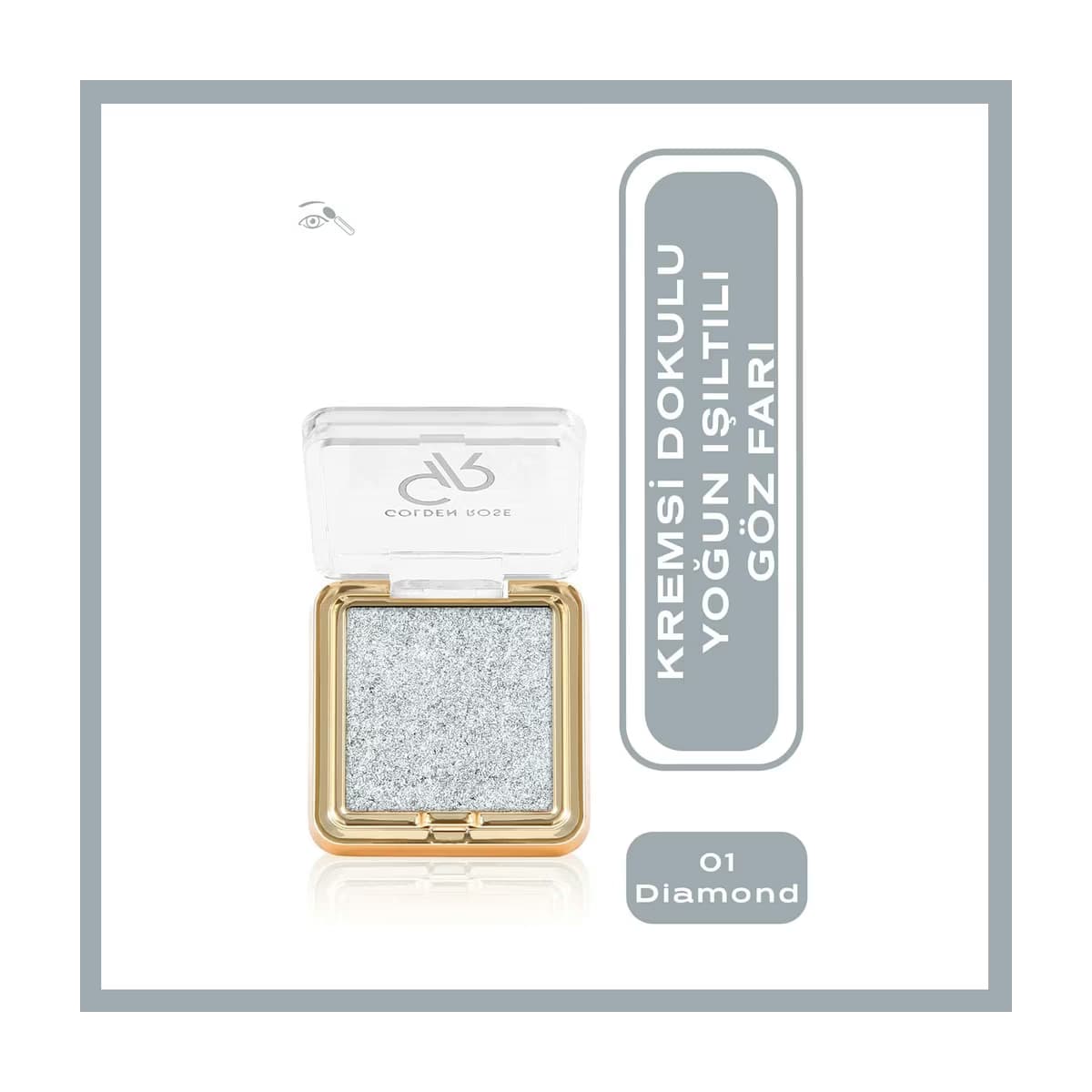 Golden Rose Glitter Glow Eyeshadow Göz Farı No: 01 Diamond - Gratis