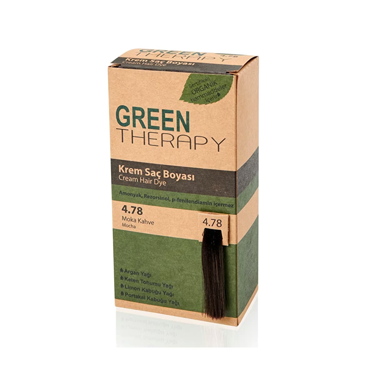 Green Therapy Krem Saç Boyası 4.78 Moka Kahve - Gratis
