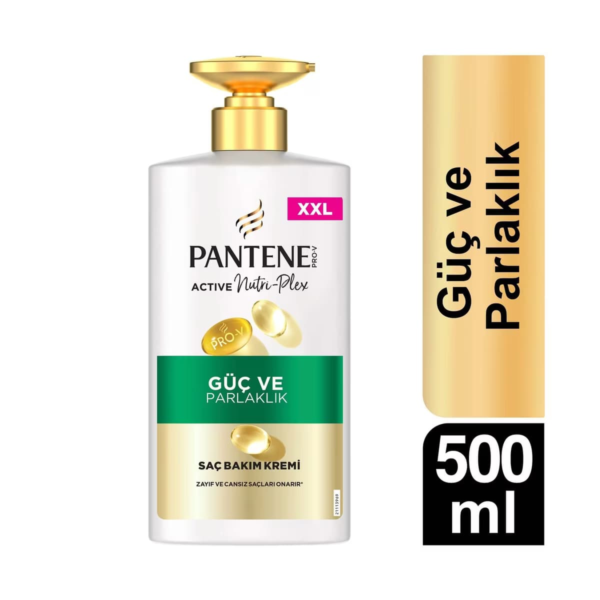 Pantene Güç ve Parlaklık Saç Bakım Kremi 500 ml - Gratis