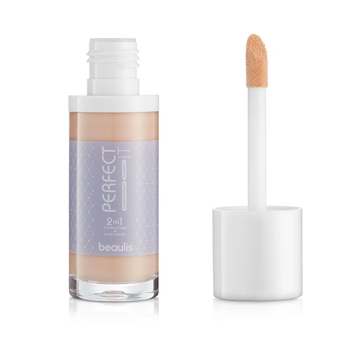 Beaulis Perfect It 2 in 1 Fondöten & Kapatıcı 132 Pale Almond - Gratis