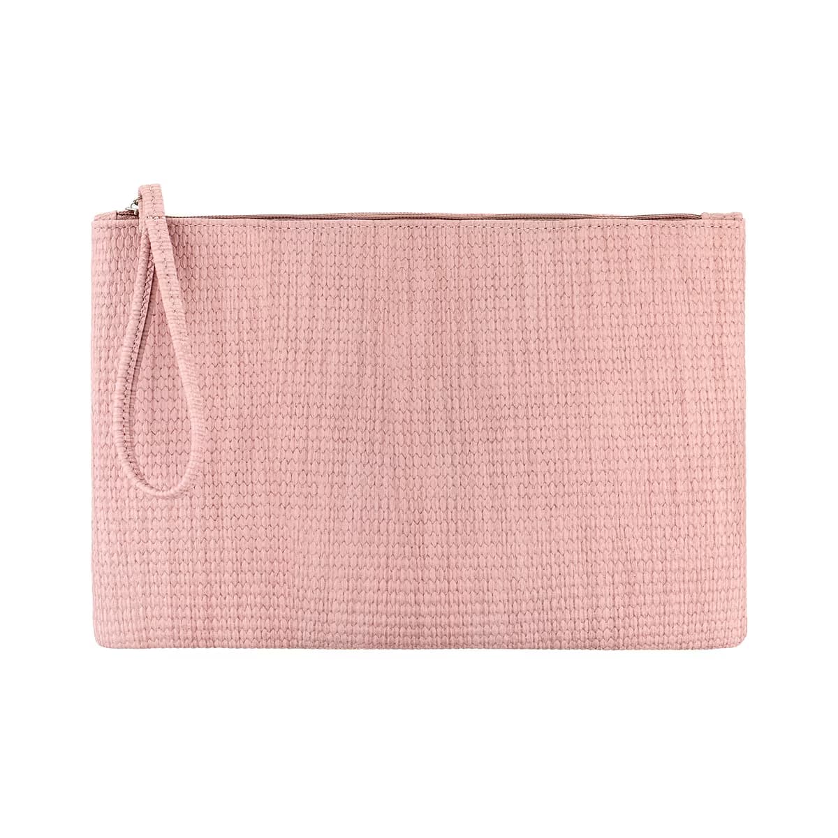 Eklips Hasır Görünümlü Pudra Clutch Çanta - Gratis