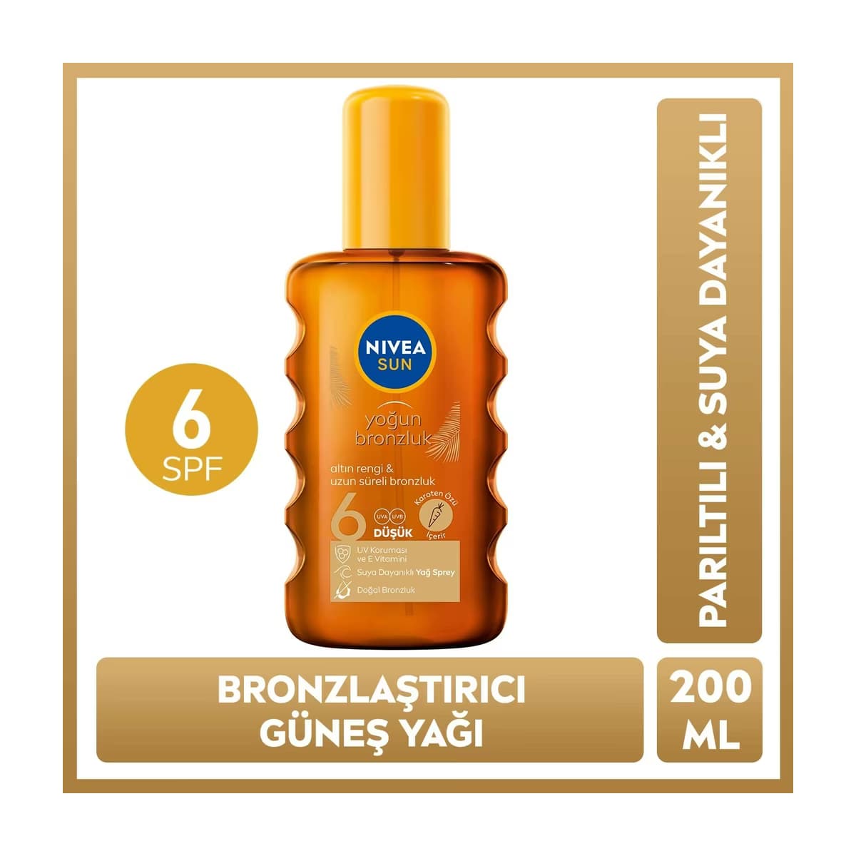 Nivea Sun Bronzlaştırıcı Vücut Güneş Yağı 200 ml - Gratis