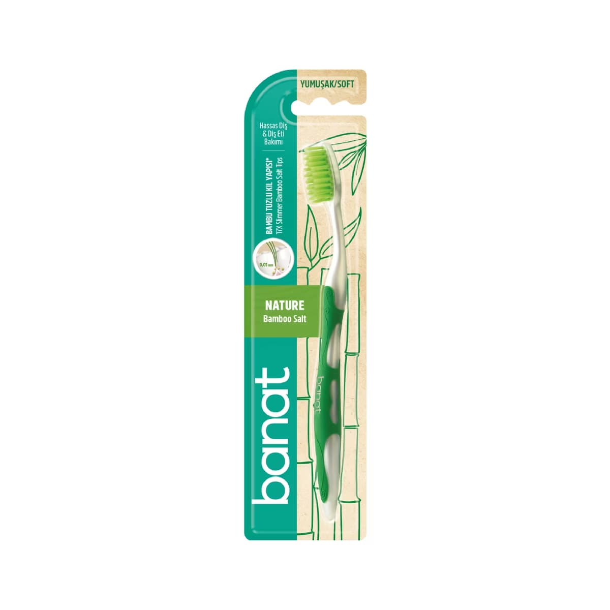 Banat Bamboo Salt Diş Fırçası (Yumuşak) - Gratis