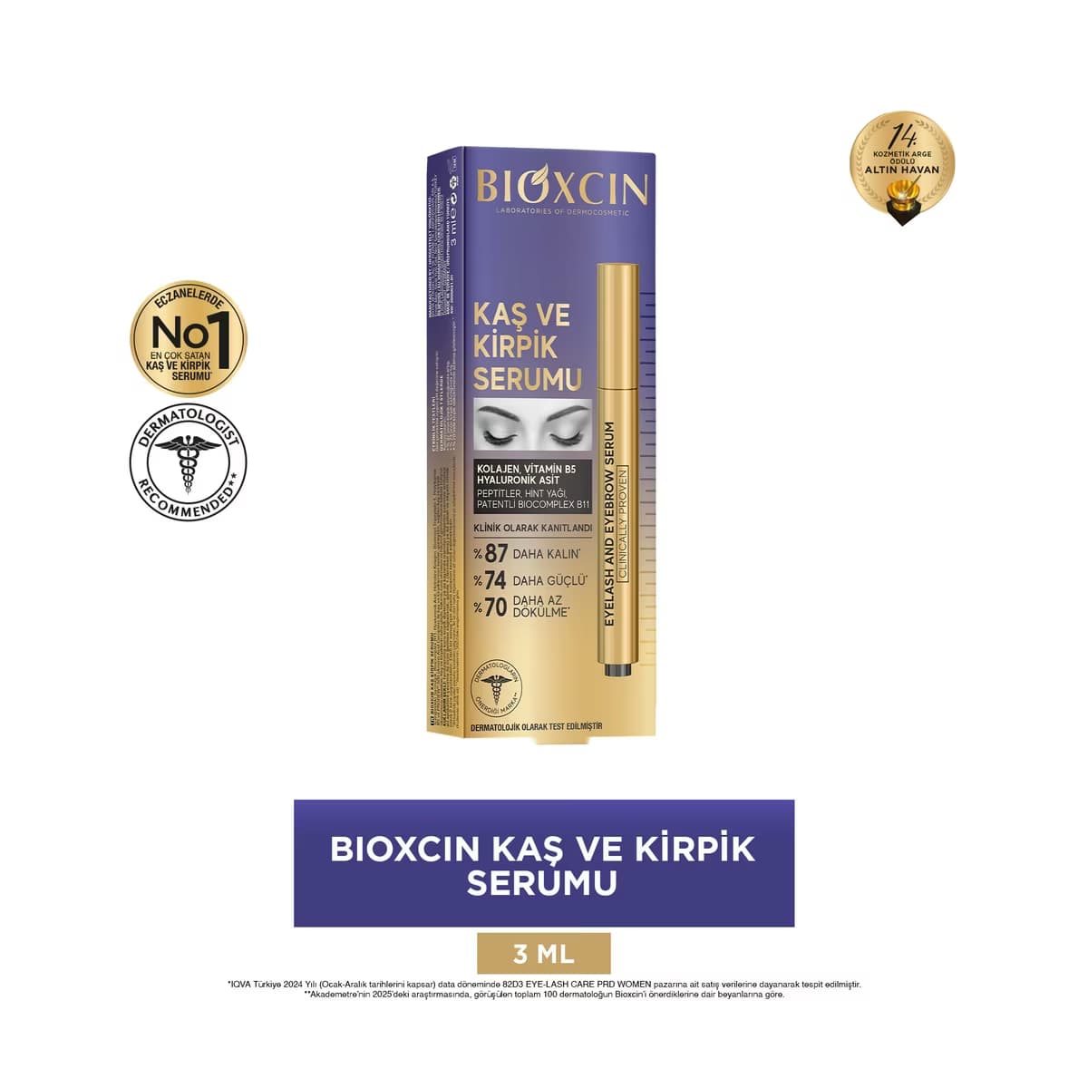 Bioxcin Kaş ve Kirpik Serumu 3 ml - Gratis