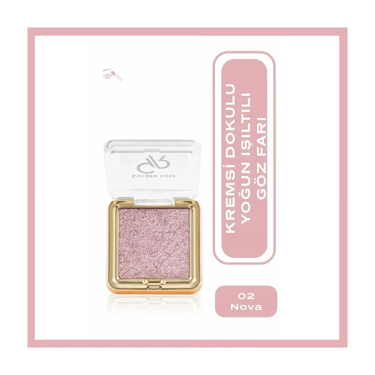 Golden Rose Glitter Glow Eyeshadow Göz Farı No: 02 Nova - Gratis