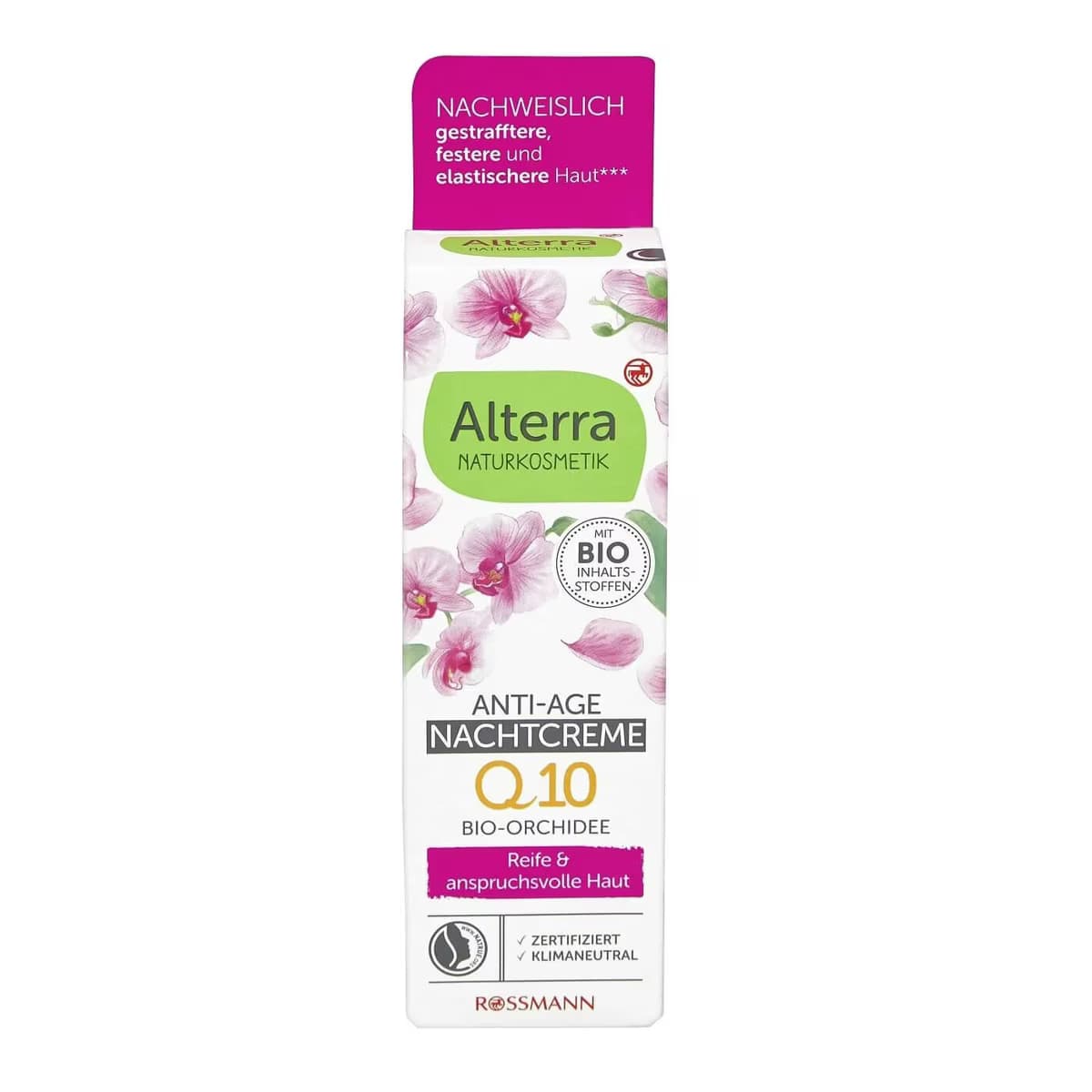 Alterra Yaşlanma Karşıtı Gece Kremi Organik Argan Yağlı ve Orkide Özlü 50 ml