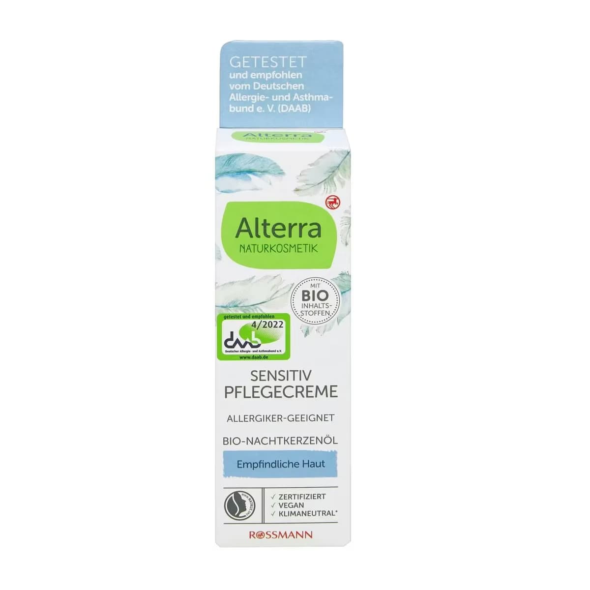 Alterra Yüz Bakım Krem Parfümsüz, Çok Hassas Ciltler İçin 50 ml