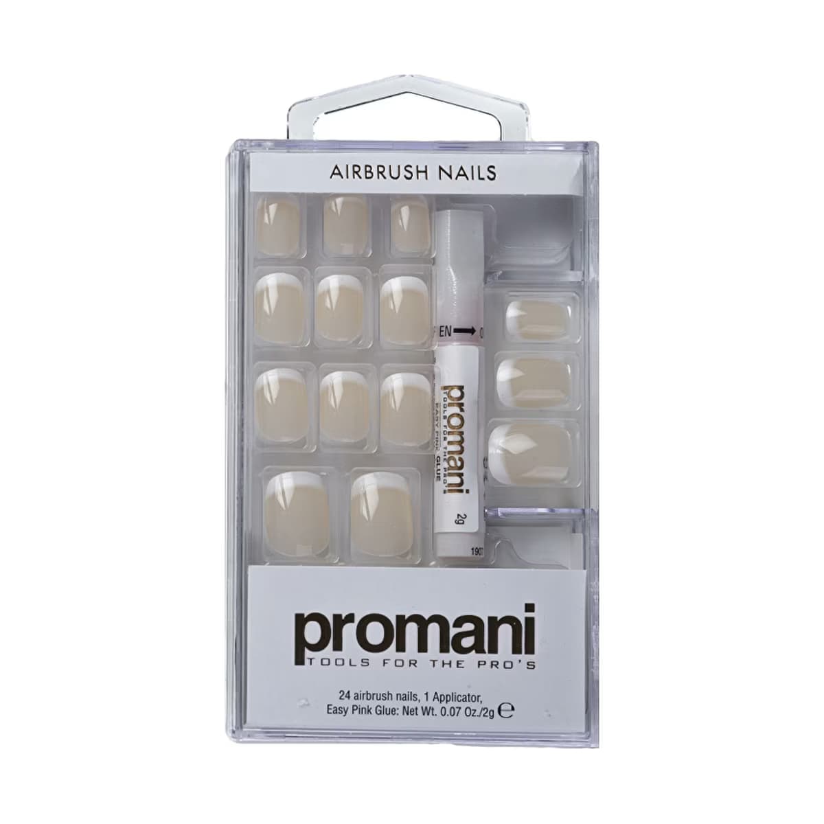 Promani İnce French Takma Tırnak Kiti Pembe 24'lü - Gratis
