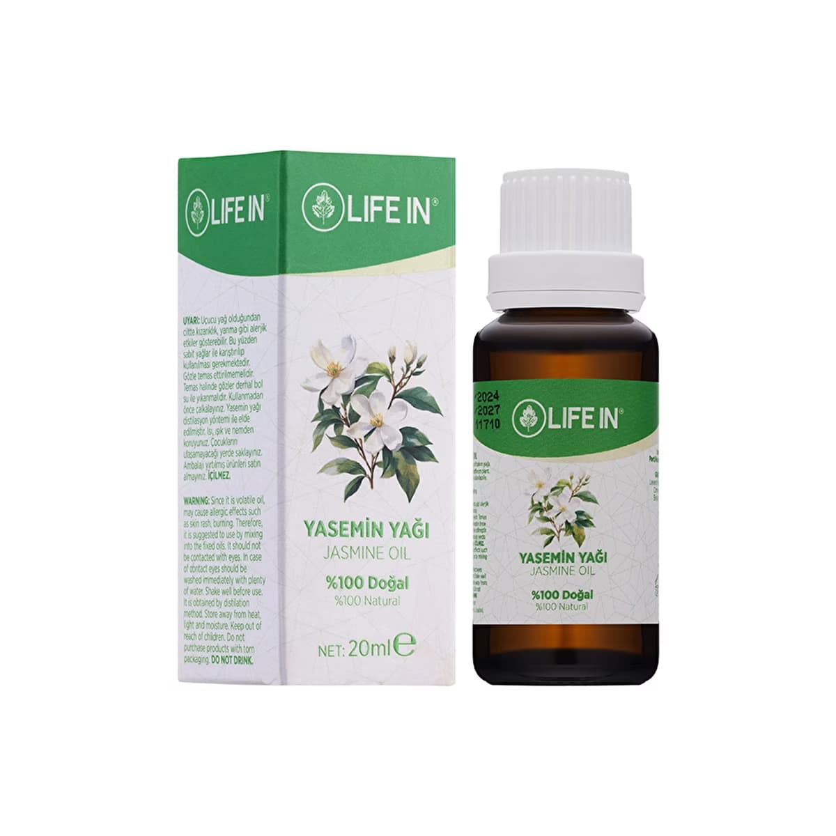 Life In Yasemin Yağı 20 ml - Gratis