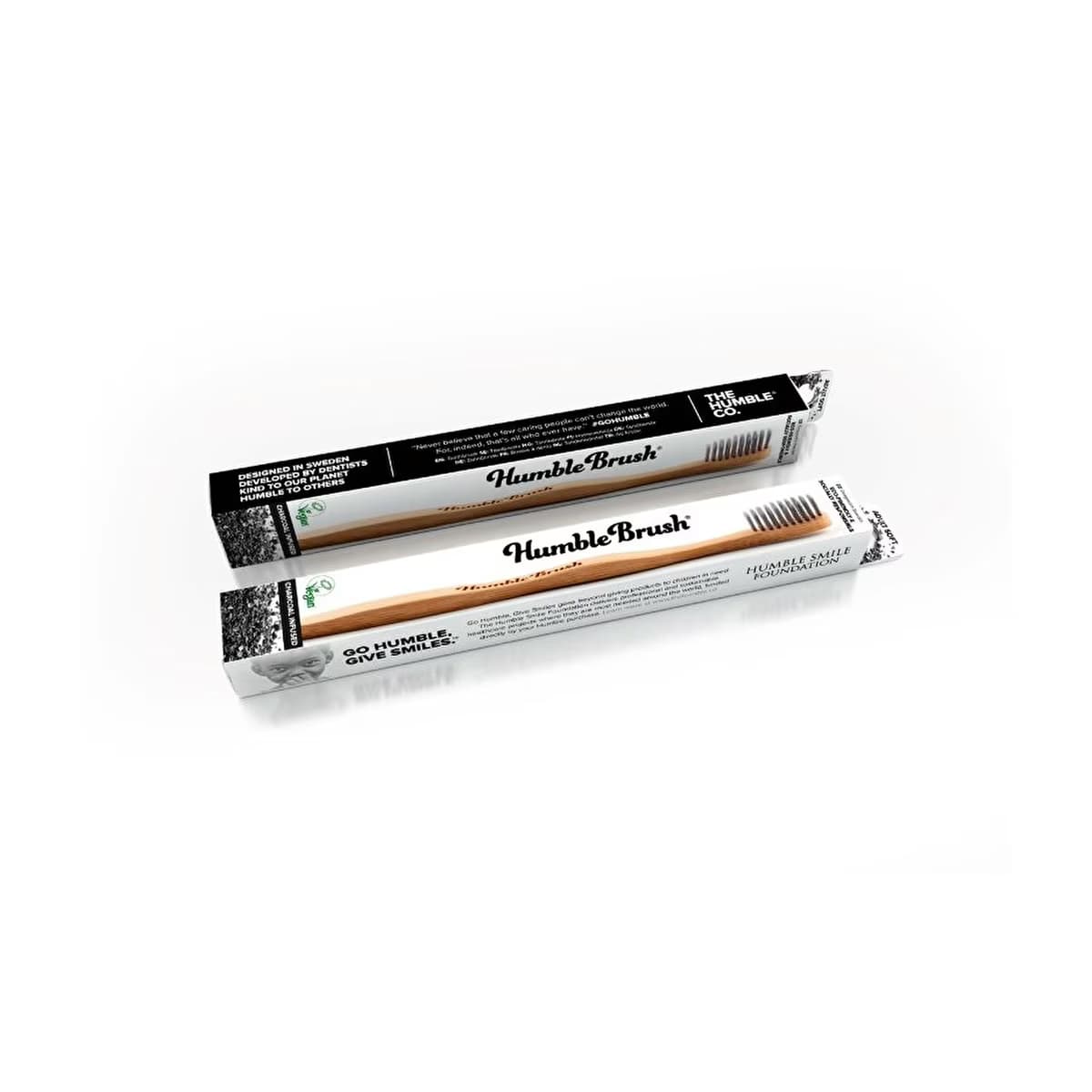 Humble Brush Soft Yetişkin Diş Fırçası Kömür (Charcoal Fırça Kılları) - Gratis