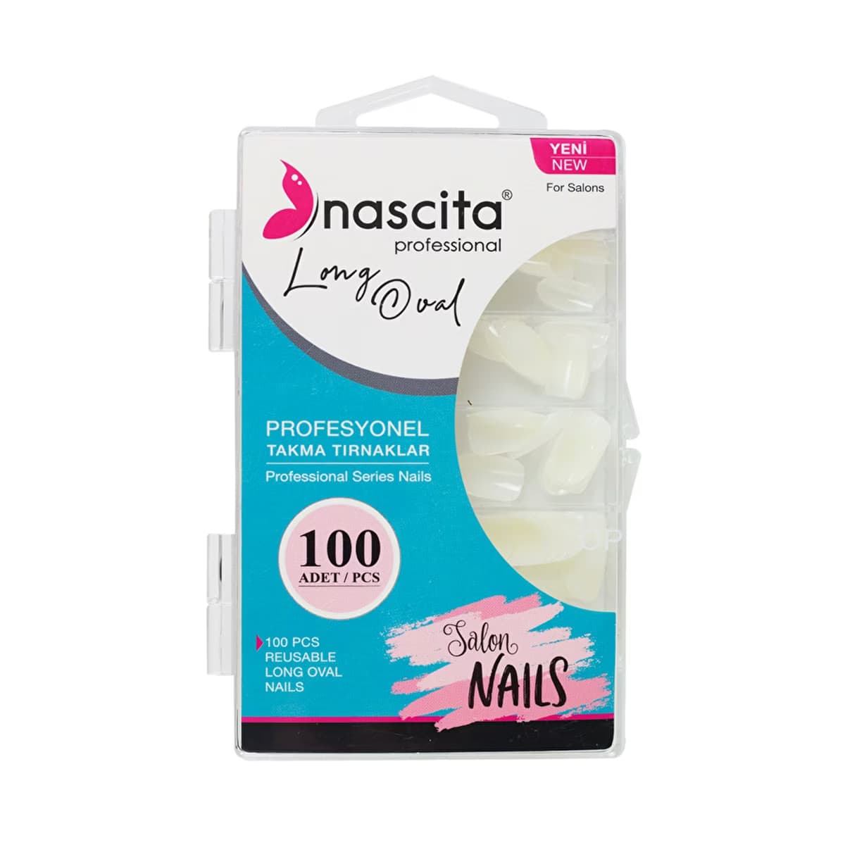 Nascita Takma Tırnak Long Oval 100'lü - Gratis