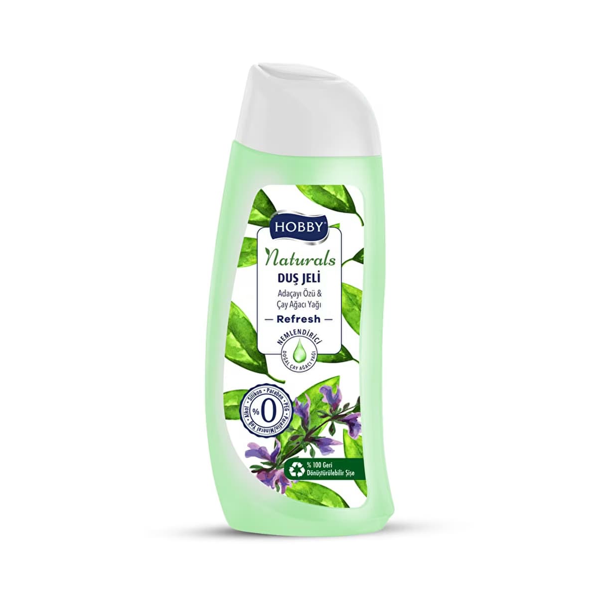Hobby Naturals Duş Jeli Refresh Ada Çayı & Çay Ağacı Yağı 500 ml - Gratis