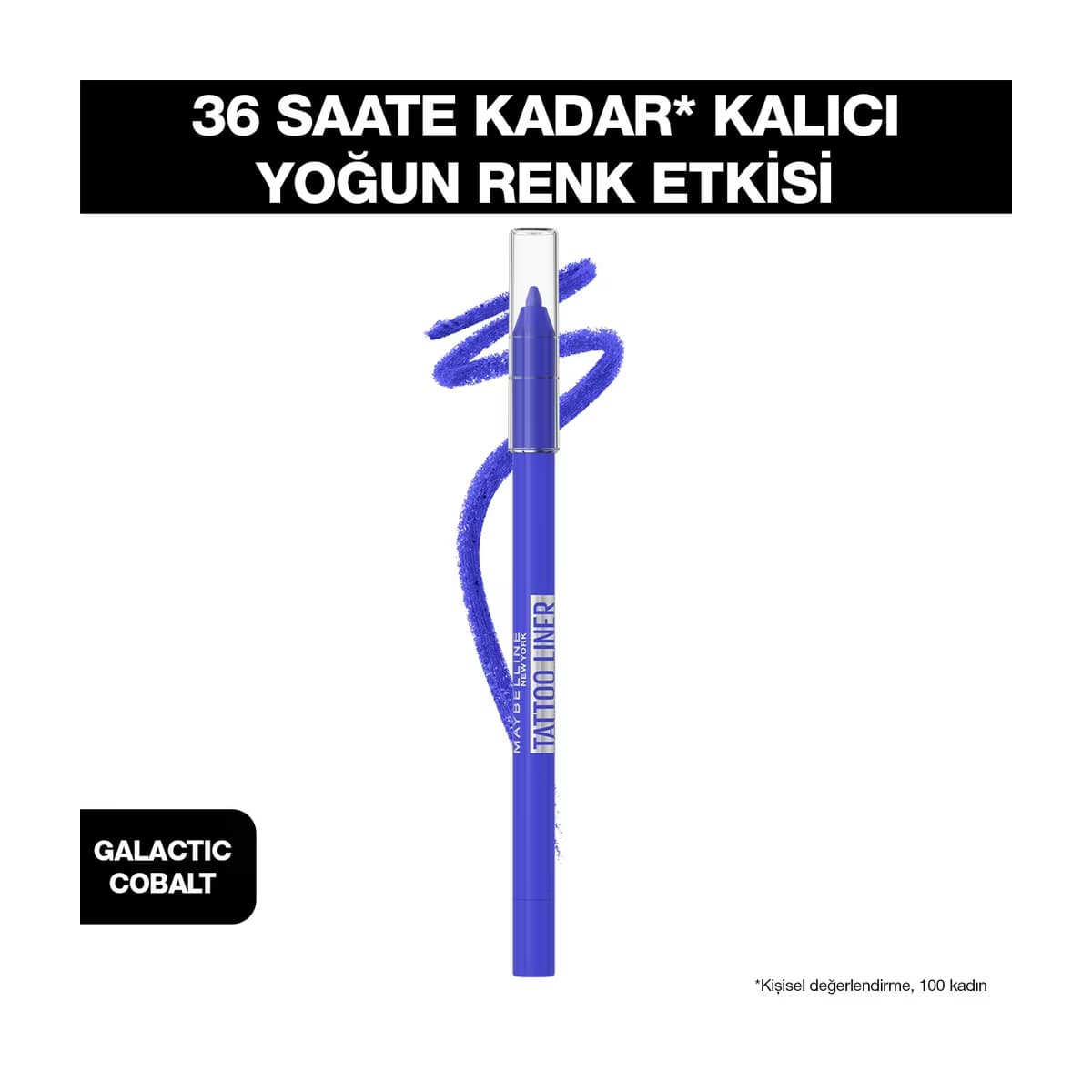 Maybelline New York Tattoo Liner Jel Göz Kalemi Galactic Cobalt - Gratis