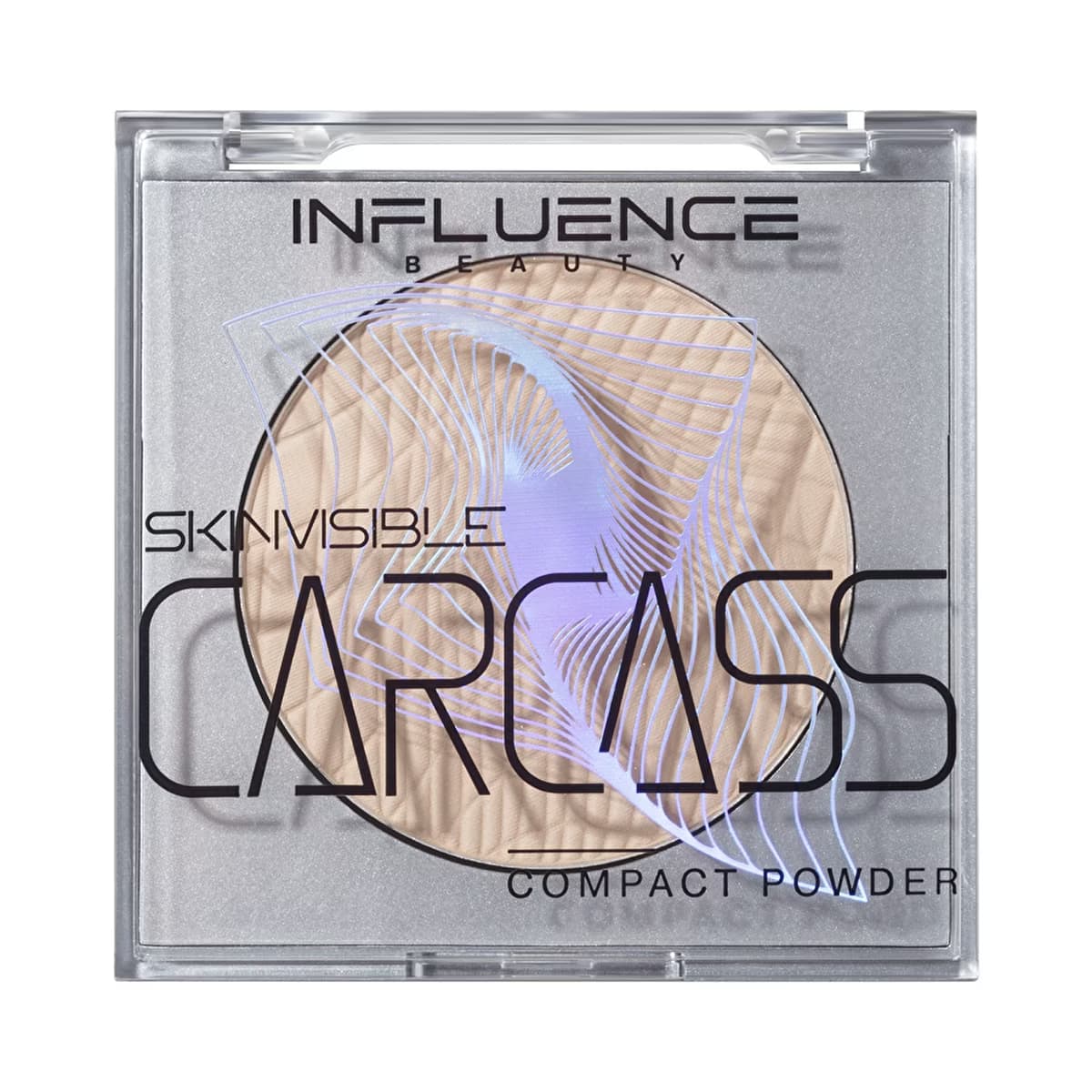 Influence Beauty Compact Powder Skinvisible Carcass Pudra 03 Natural Beige - Lightweight Compact Powder with Satin Finish - Gratis